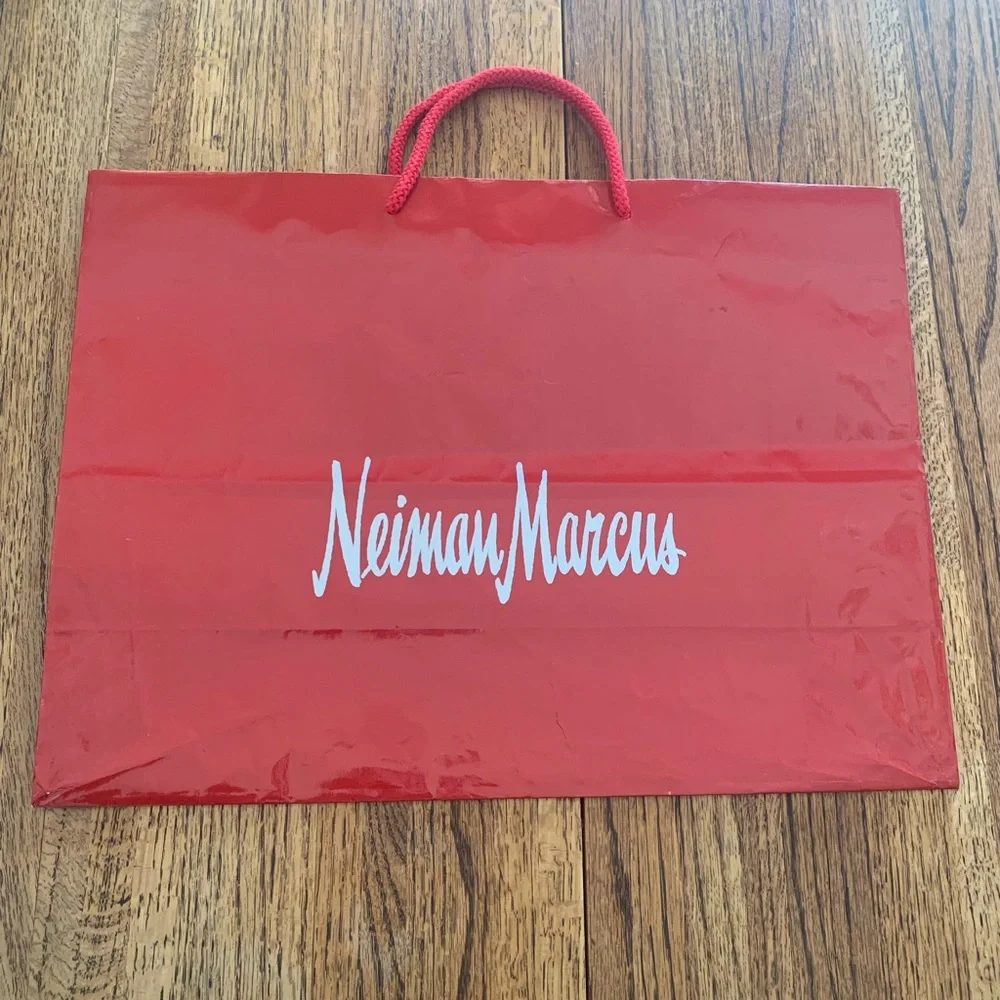 Neiman Marcus Large Red 16”Wide, 12” Height Shopping Gift Bag